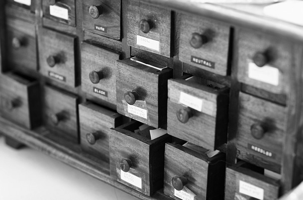 Drawers in Julies studio