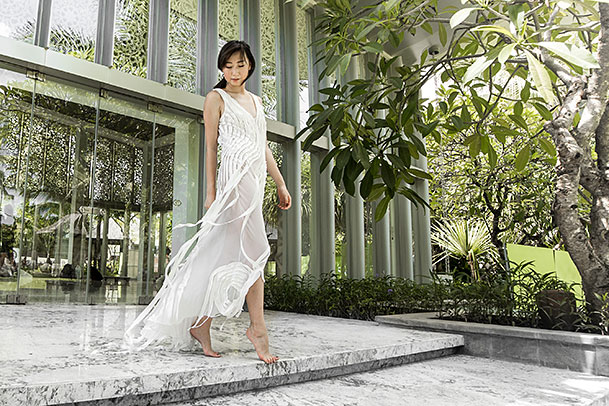 The Example in Bali - Julie Goodwin Couture Melbourne couturier