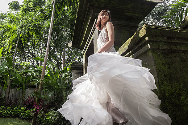 The Example in Bali - Julie Goodwin Couture Melbourne couturier