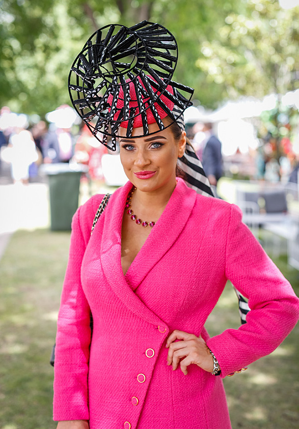 Brodie Worrell on Oaks Day by Julie Goodwin Couture