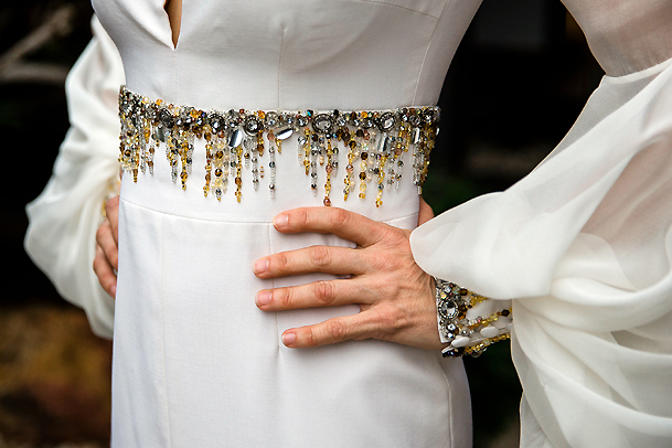 Kate Atkinson - beading detail - Julie Goodwin Couture Melbourne couturier