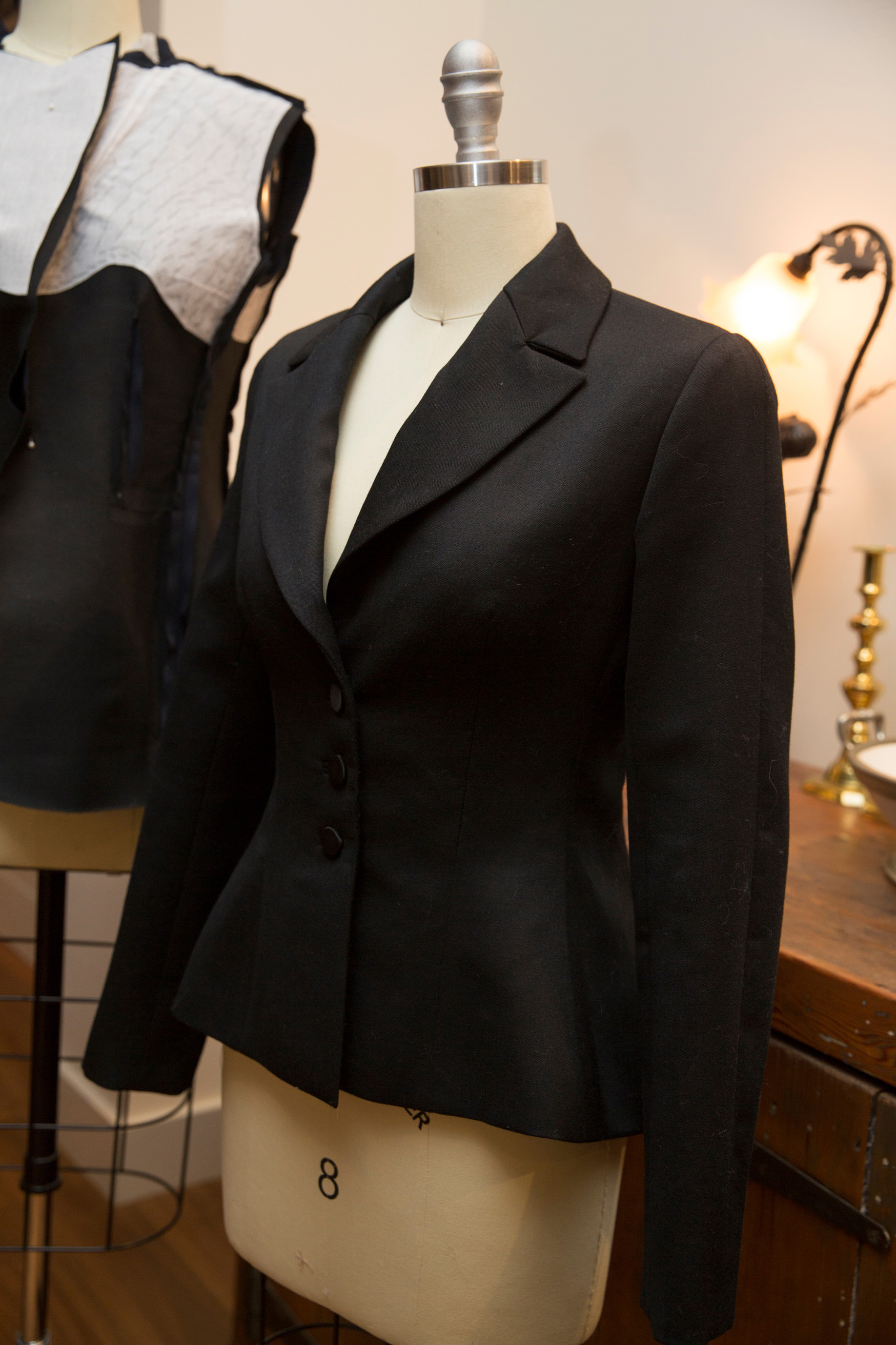 Black blazer on mannequin