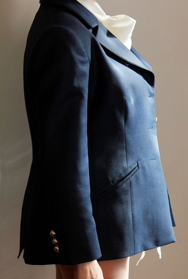 Finished navy blazer - Julie Goodwin Couture